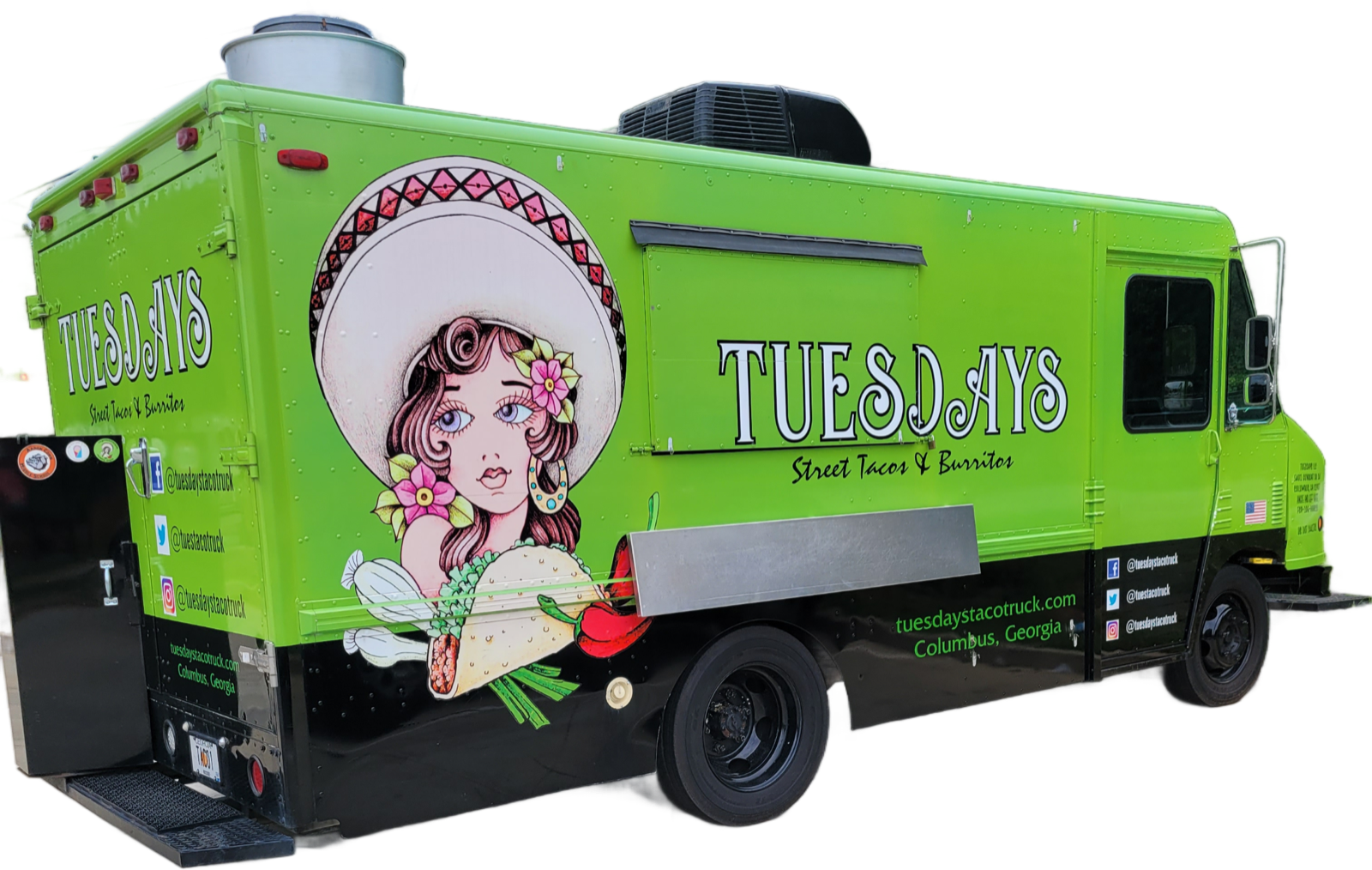 The lime green Tuesdays taco truck, Columbus' first, since 2018